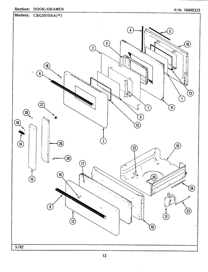 Diagram for CBG5010AAW