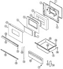 Diagram for 03 - Door/drawer (vvx Ser. Pre. 21)