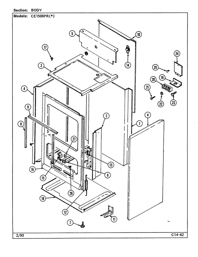 Diagram for CE1500PRA