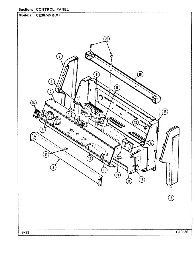 Diagram for CE3674XRW