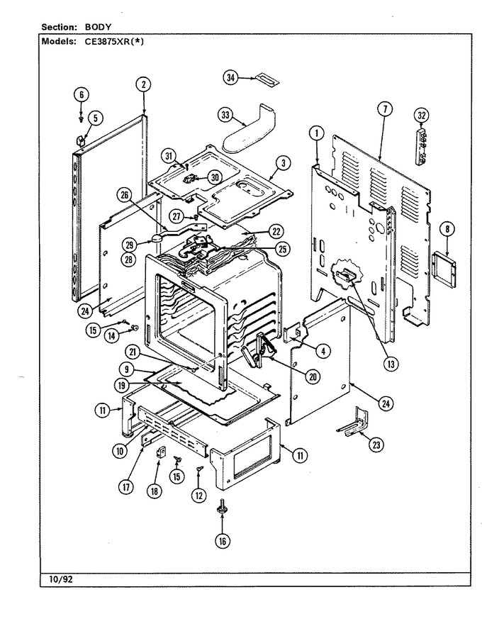 Diagram for CE3875XRW