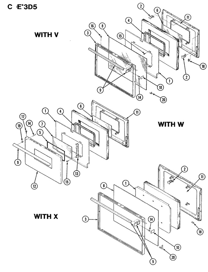 Diagram for CEW3D5DX