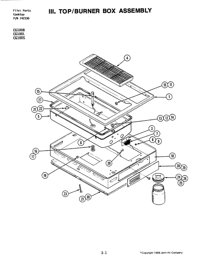 Diagram for CG100B