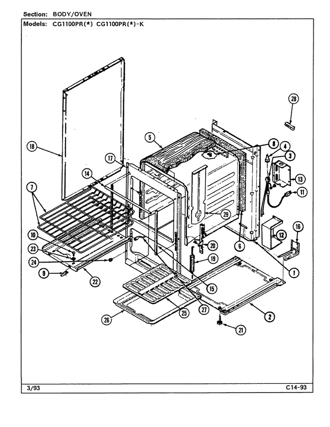 Diagram for CG1100PRW