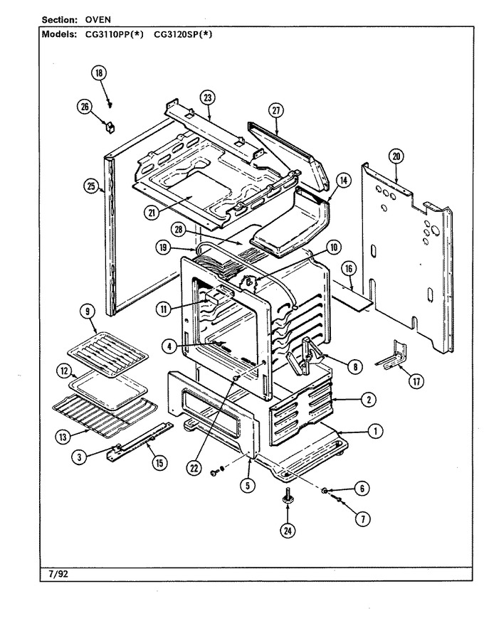 Diagram for CG3120SPW
