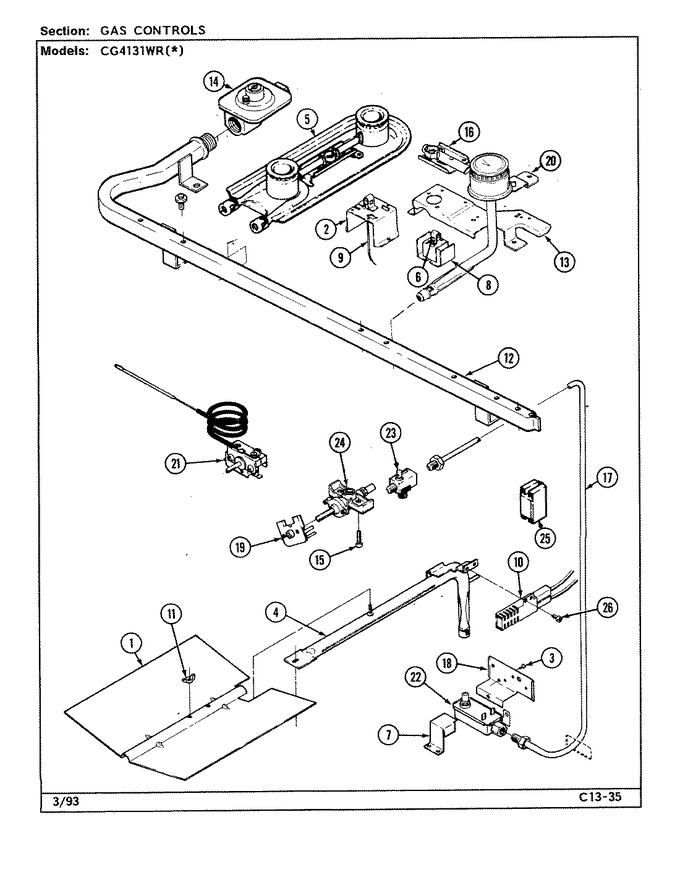 Diagram for CG4131WRW