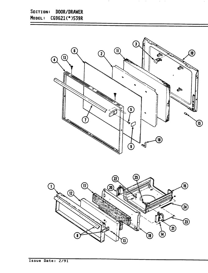 Diagram for CG9621W539R