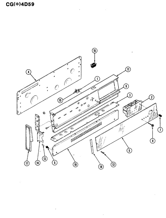 Diagram for CGW4D59EZK