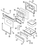 Diagram for 03 - Door/drawer (ser. Pre. 10)