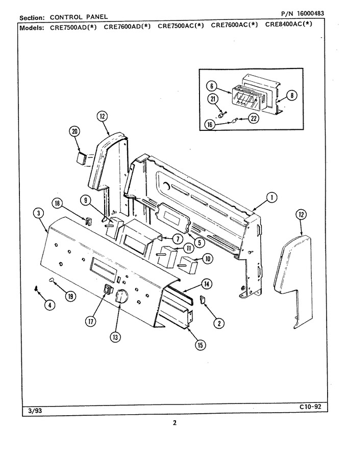 Diagram for CRE7600ACL