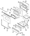 Diagram for 03 - Door/drawer (cre7600bdx)