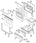 Diagram for 04 - Door/drawer (ser. Pre. 13)