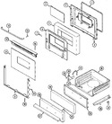 Diagram for 04 - Door/drawer (ser. Pre. 18)