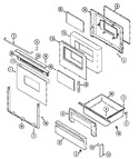 Diagram for 04 - Door/drawer (crg9800bam Ser. Pre. 15)