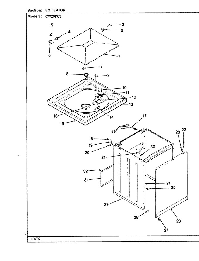 Diagram for CW20P8WS