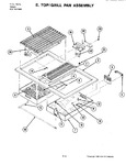 Diagram for 10 - Top/grill Pan Assembly (s105-c)