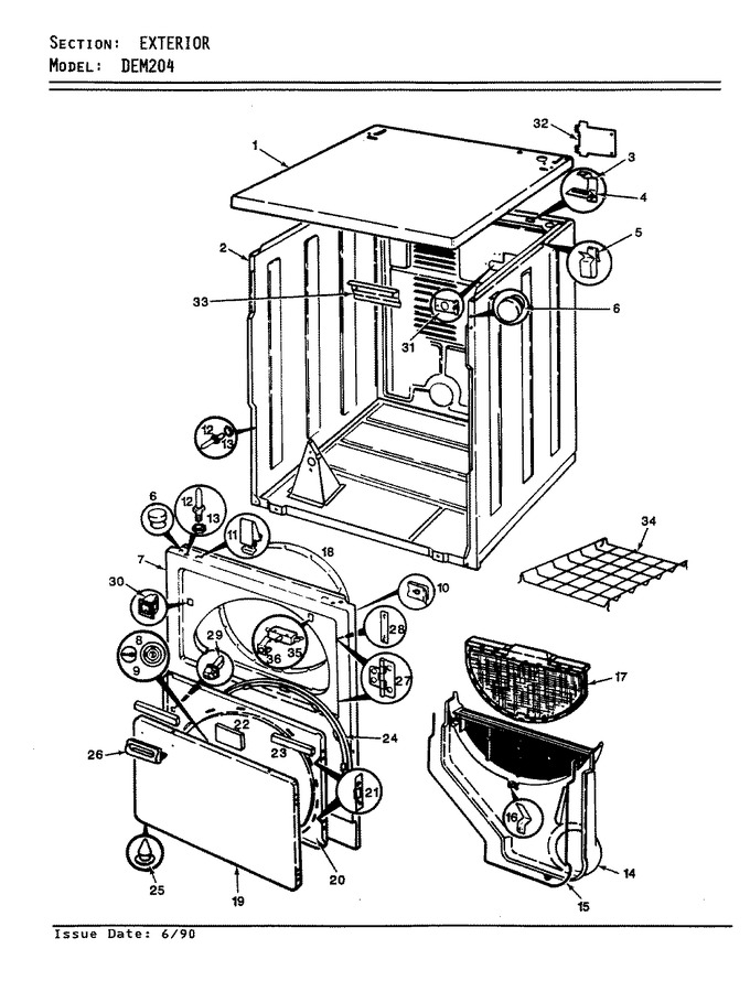 Diagram for DEM204W