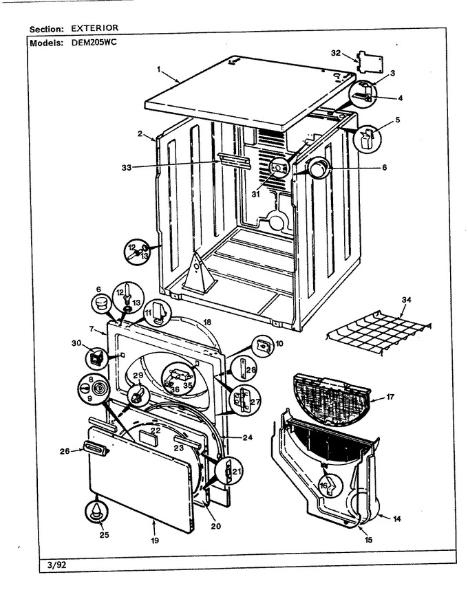 Diagram for DEM205WC