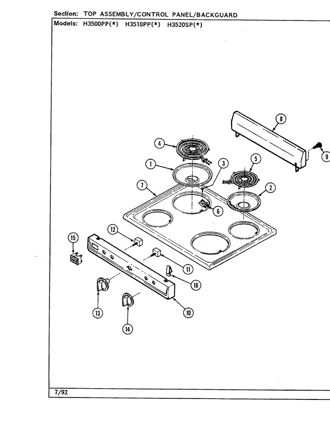 Diagram for H3500PPW