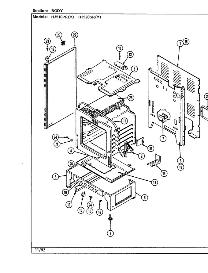 Diagram for H3520SRA