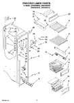 Diagram for 04 - Freezer Liner Parts