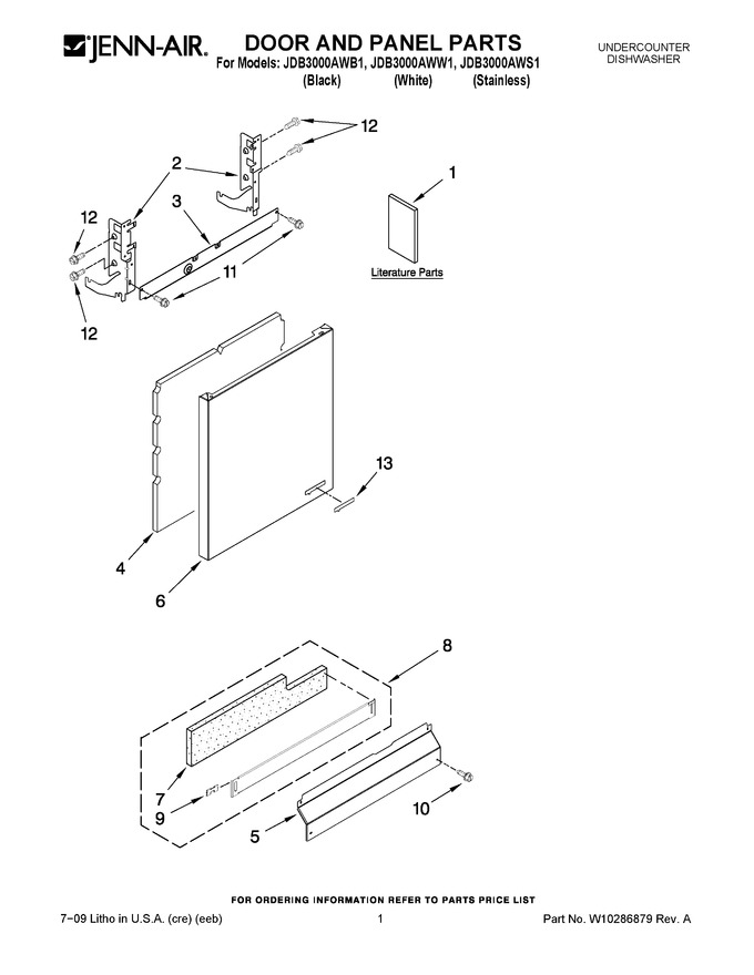 Diagram for JDB3000AWW1