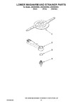 Diagram for 11 - Lower Washarm And Strainer Parts