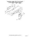 Diagram for 02 - Control Panel And Latch Parts