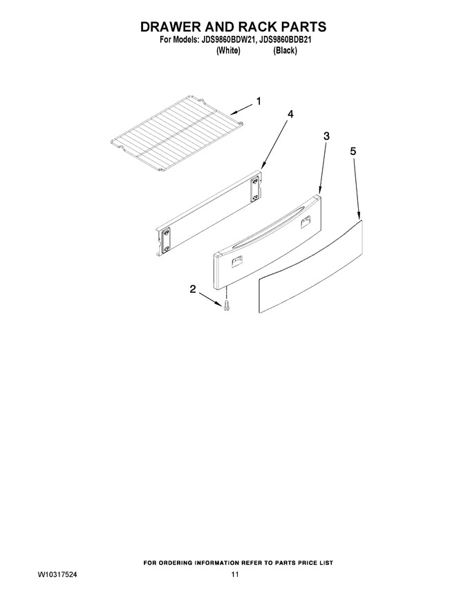 Diagram for JDS9860BDW21