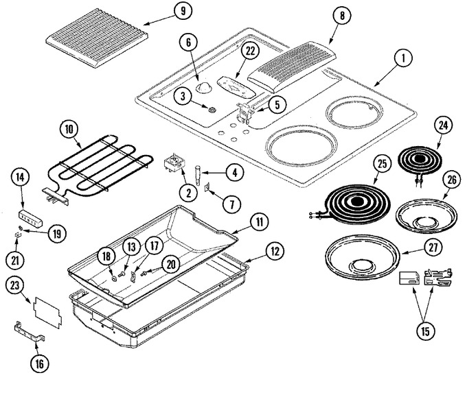 Diagram for JED8130ADW