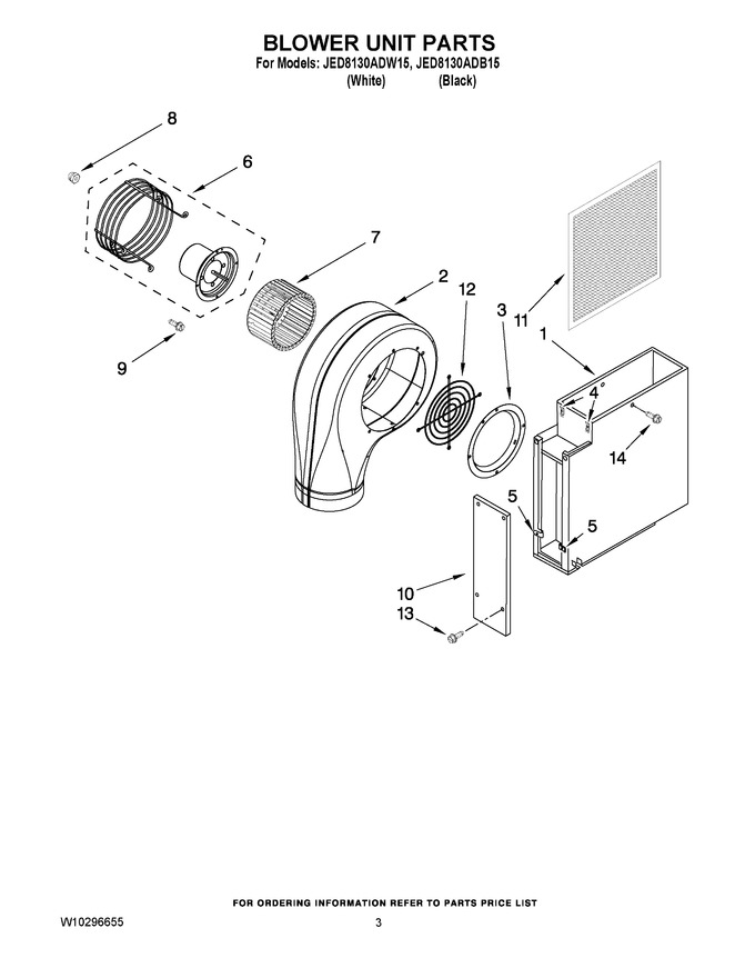 Diagram for JED8130ADW15