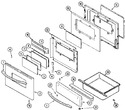 Diagram for 03 - Door/warming Drawer (stl)