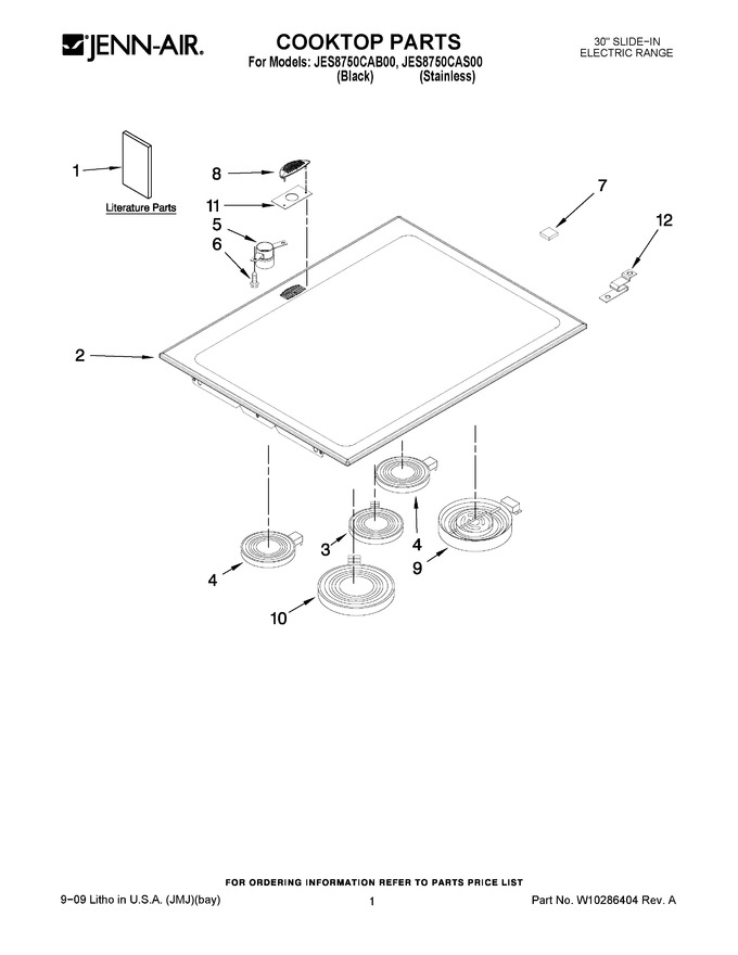 Diagram for JES8750CAS00