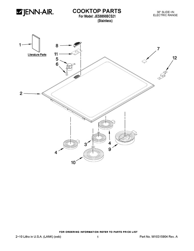 Diagram for JES8850BCS21