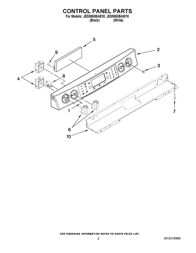 Diagram for JES9860BAW18