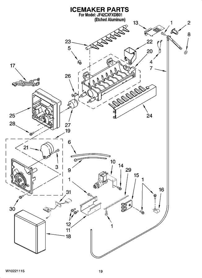 Diagram for JF42CXFXDB01