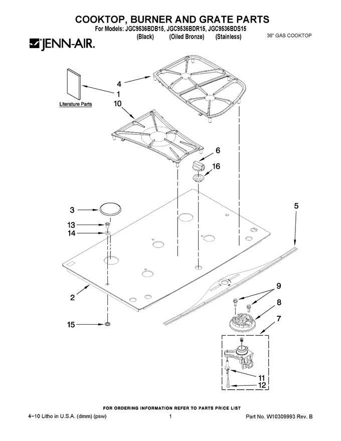 Diagram for JGC9536BDB15