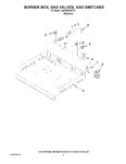 Diagram for 02 - Burner Box, Gas Valves, And Switches