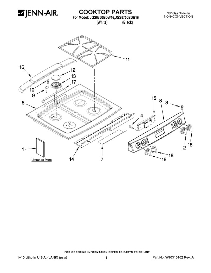 Diagram for JGS8750BDB16