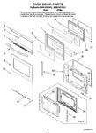 Diagram for 03 - Oven Door Parts