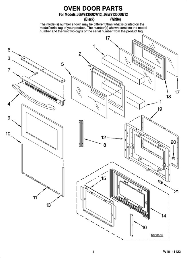 Diagram for JGW8130DDB12