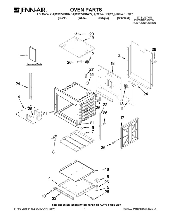 Diagram for JJW8527DDQ27