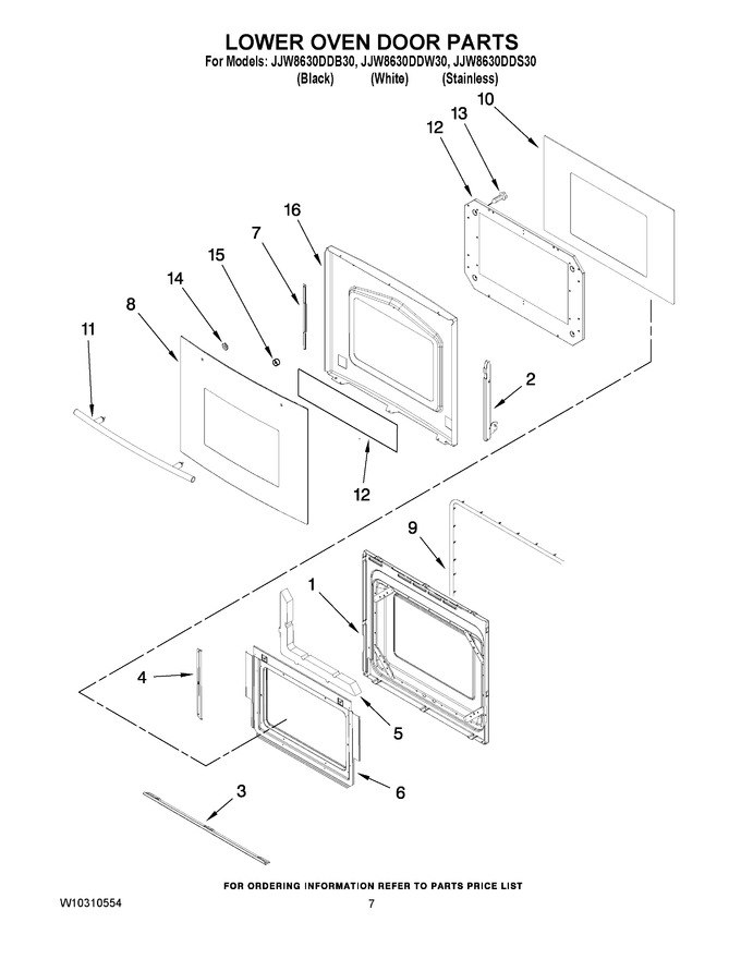 Diagram for JJW8630DDW30