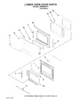 Diagram for 04 - Lower Oven Door Parts