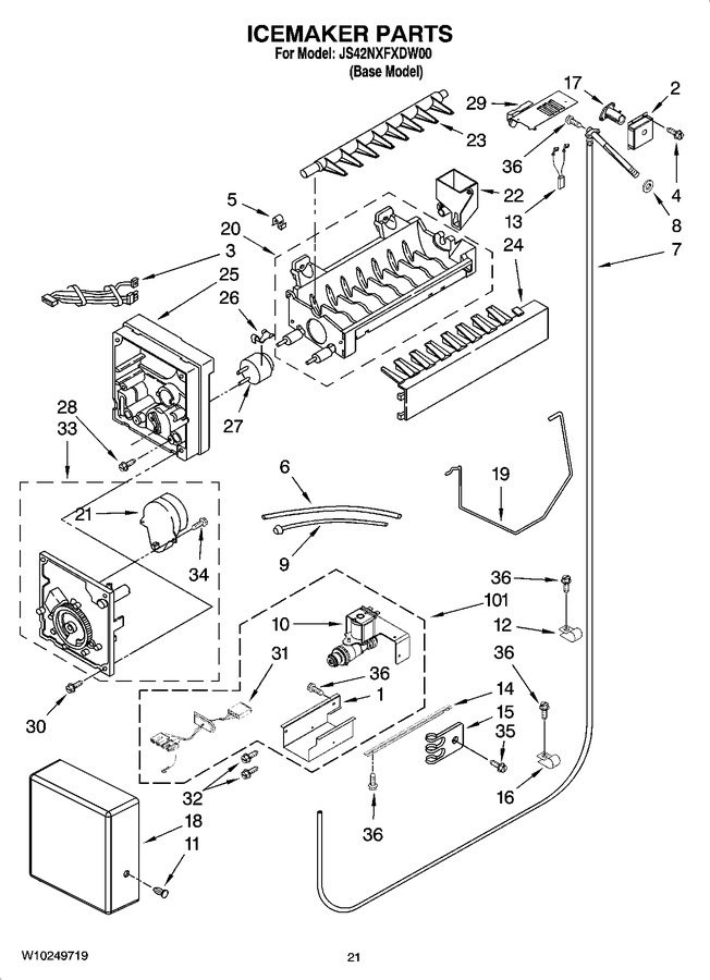 Diagram for JS42NXFXDW00