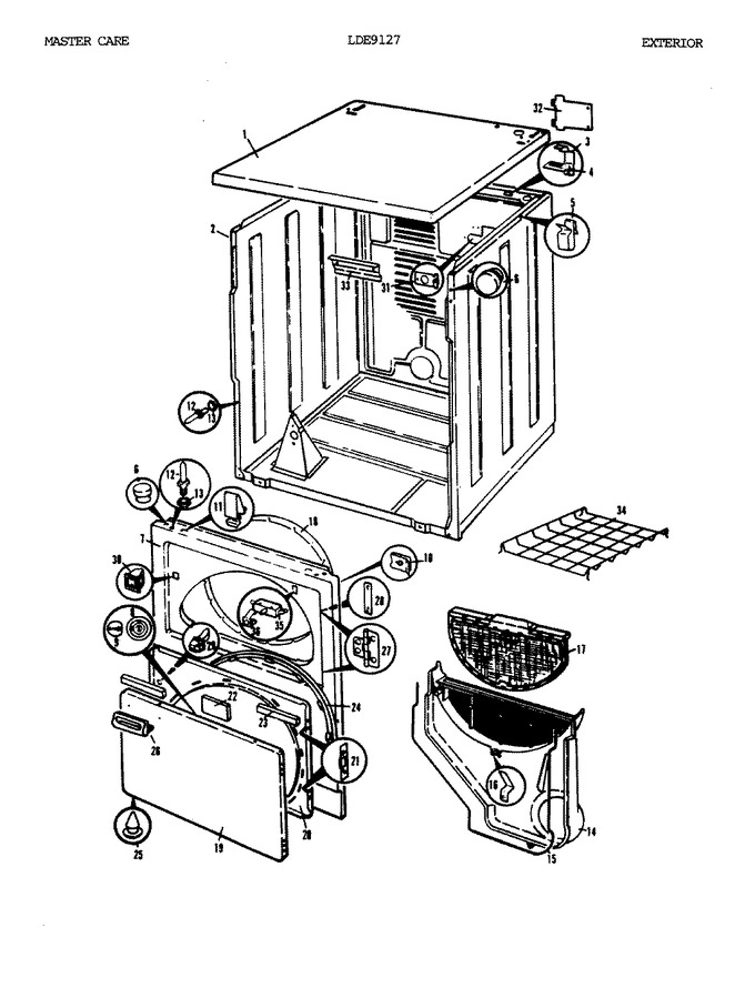 Diagram for LDE9127W