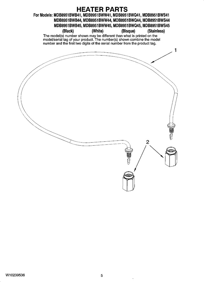 Diagram for MDB8951BWW45