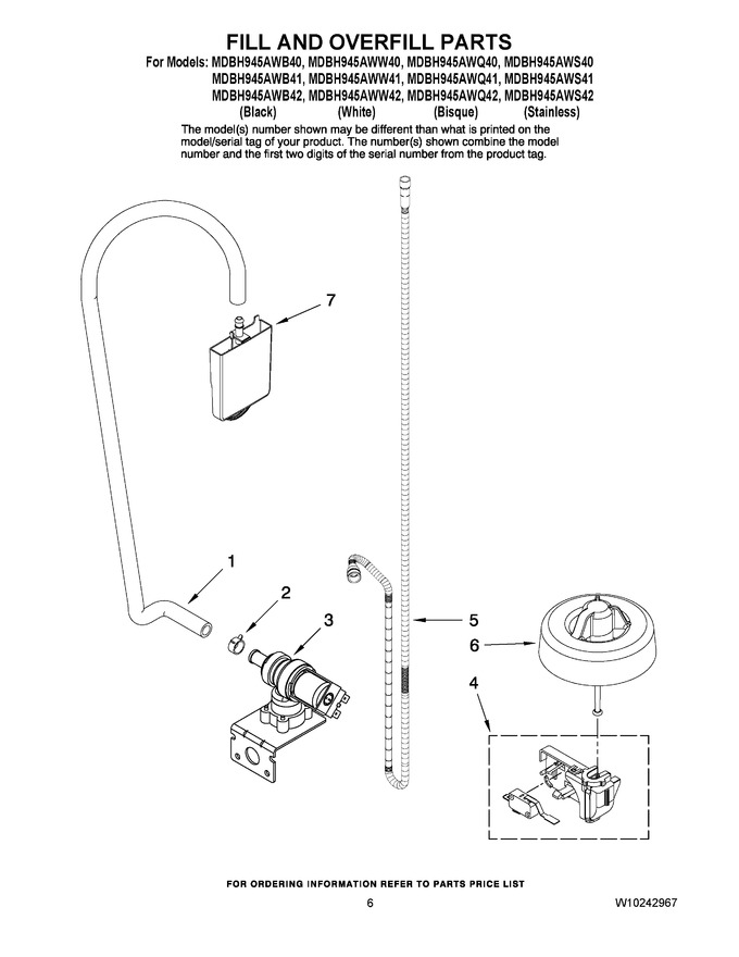 Diagram for MDBH945AWW42