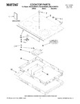 Diagram for 01 - Cooktop Parts