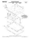 Diagram for 01 - Cooktop Parts